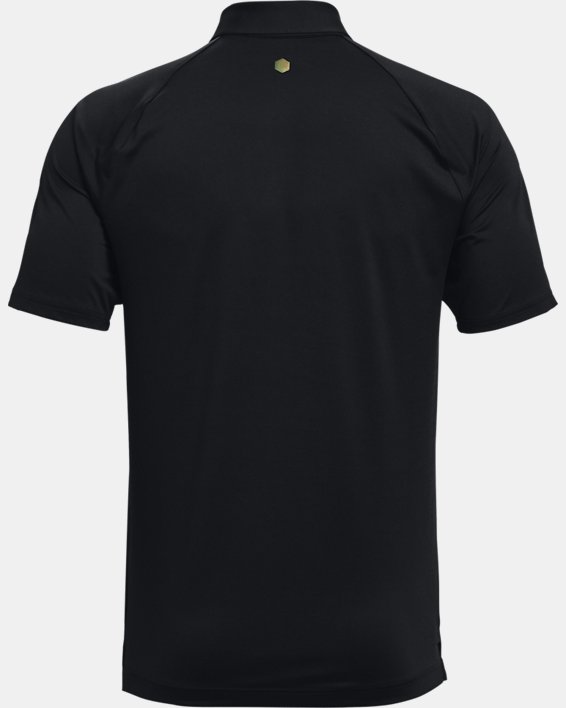 男士UA RUSH™ Bonded Polo衫, Black, pdpMainDesktop image number 6